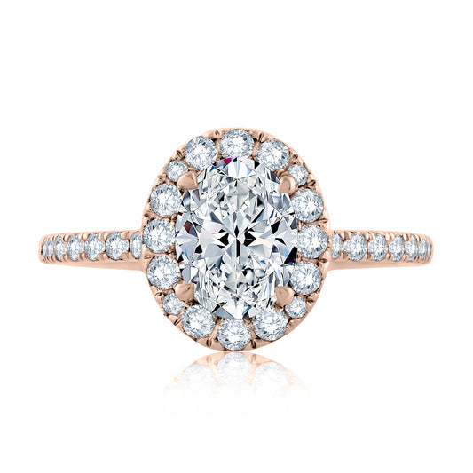 Milly Diamond Semi Mount Ring by Frederick Goldman | Diamond Cellar